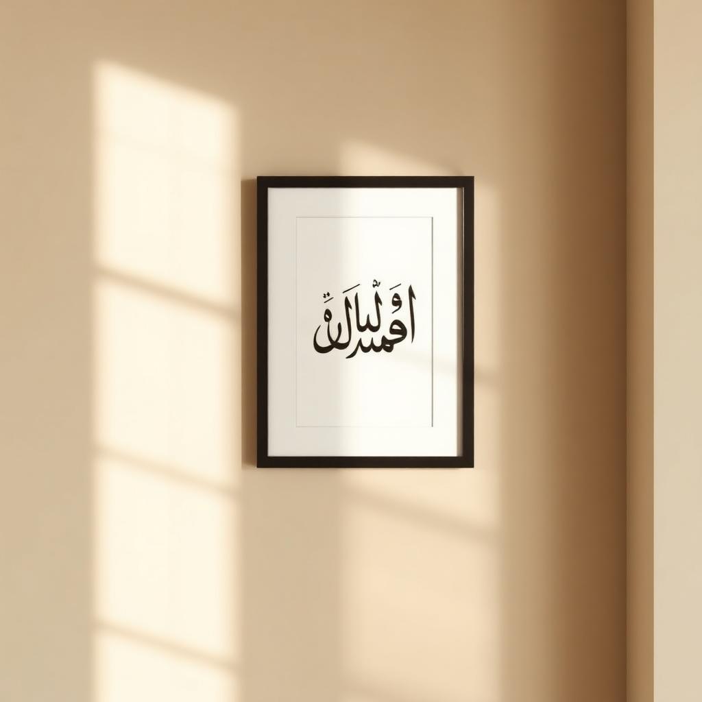 Affiche calligraphie — Noir
